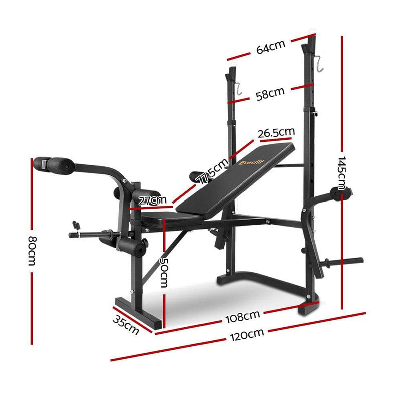 Everfit 7-In-1 Weight Bench Multi-Function Power Station 