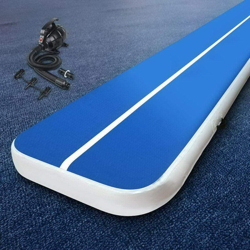 Everfit 8X1M Inflatable Air Track Mat 20CM Thick with Pump 