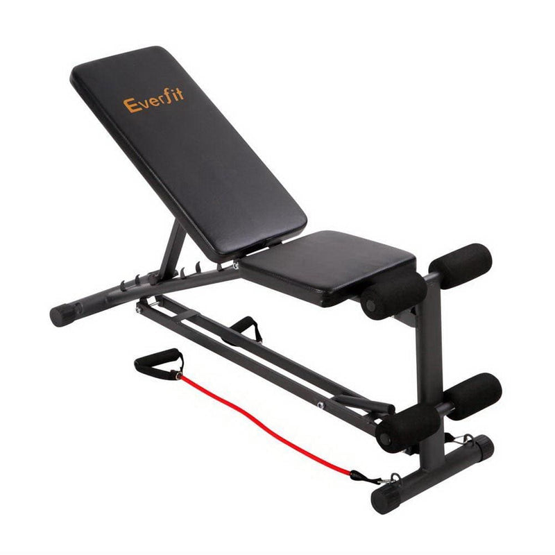 Everfit Adjustable FID Weight Bench Flat Incline Fitness Gym