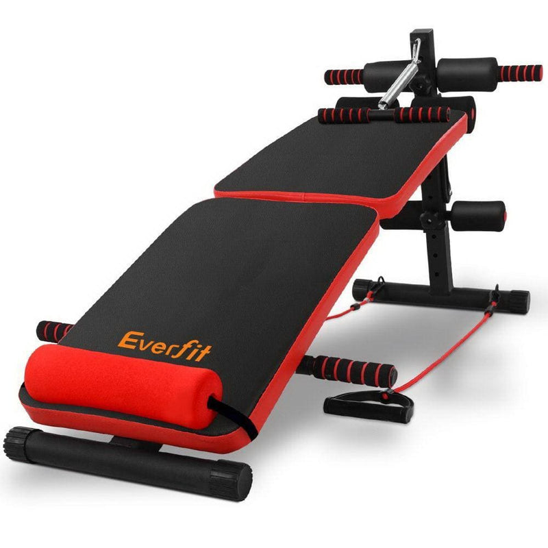 Everfit Adjustable Sit Up Bench Press Weight Gym Home 