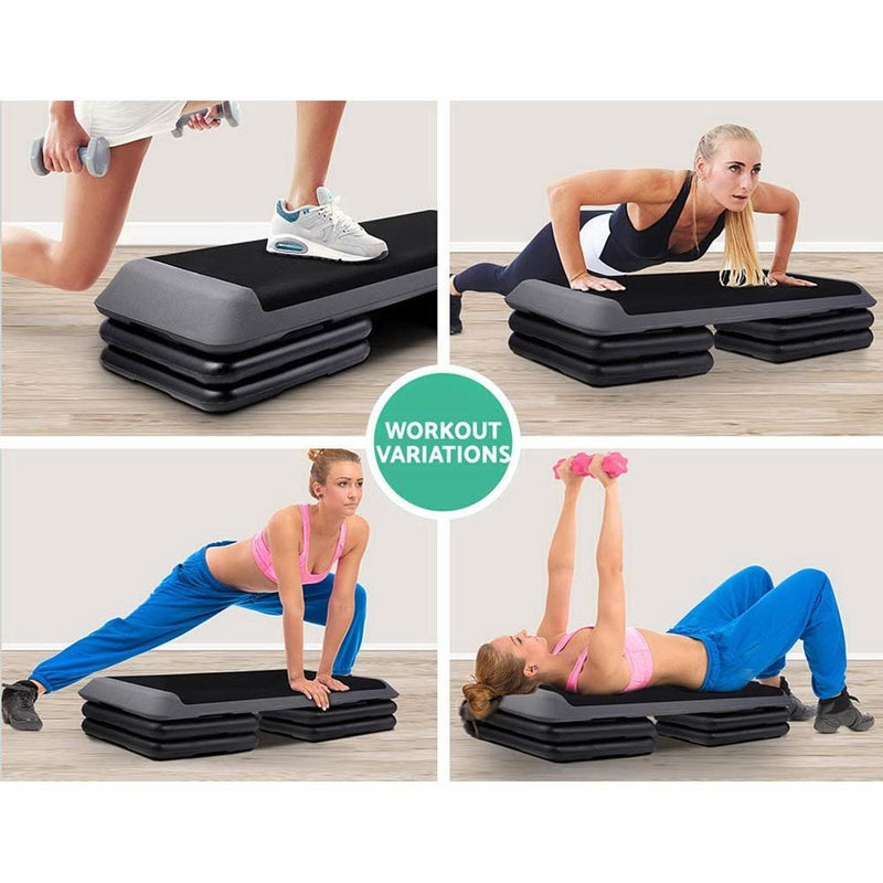 Everfit Areobic Step Bench Step Risers - Sports & Fitness > 