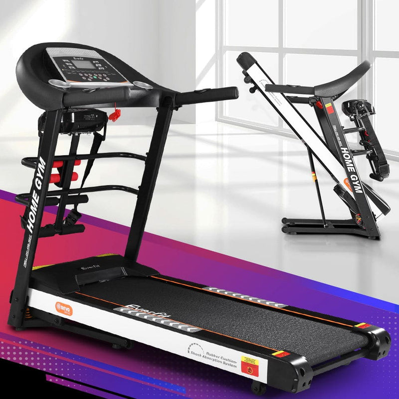 Everfit Electric Treadmill 450mm 18kmh 3.5HP Auto Incline 