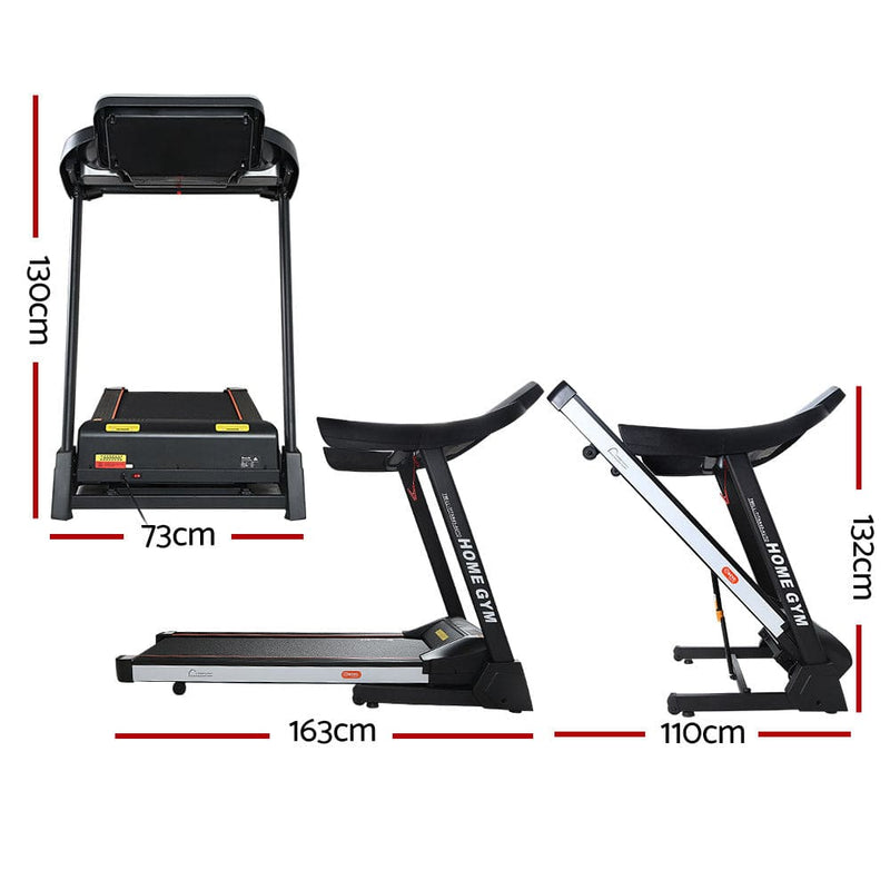 Everfit Electric Treadmill 45cm Incline Running Home Gym 
