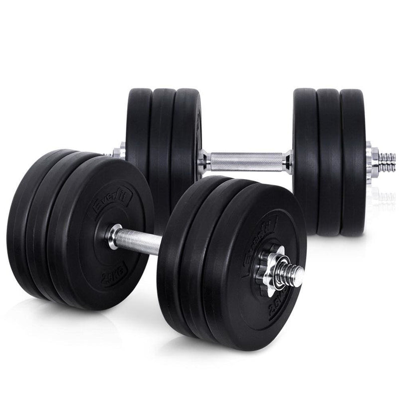 Everfit Fitness Gym Exercise Dumbbell Set 35kg - Sports & 