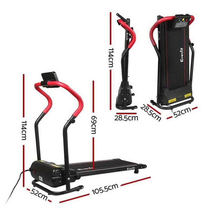 Everfit Home Electric Treadmill - Red - Sports & Fitness > 