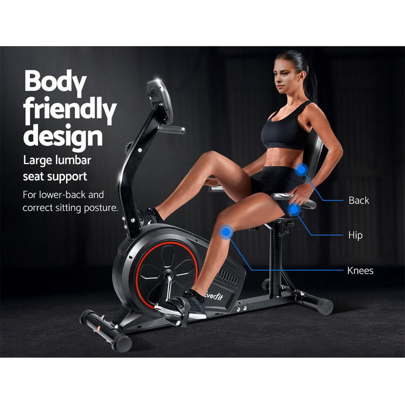 Everfit Magnetic Recumbent Exercise Bike Fitness Trainer 