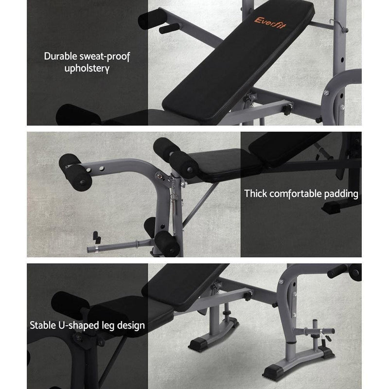 Everfit Multi Station Weight Bench Press Fitness Weights 