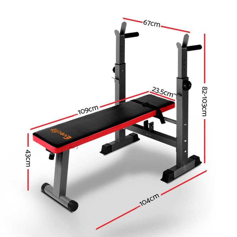 Everfit Multi-Station Weight Bench Press Weights Equipment 