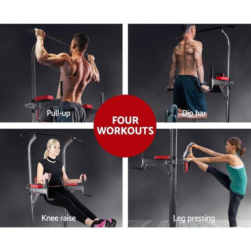 Everfit Power Tower 4-IN-1 Multi-Function Station Fitness 