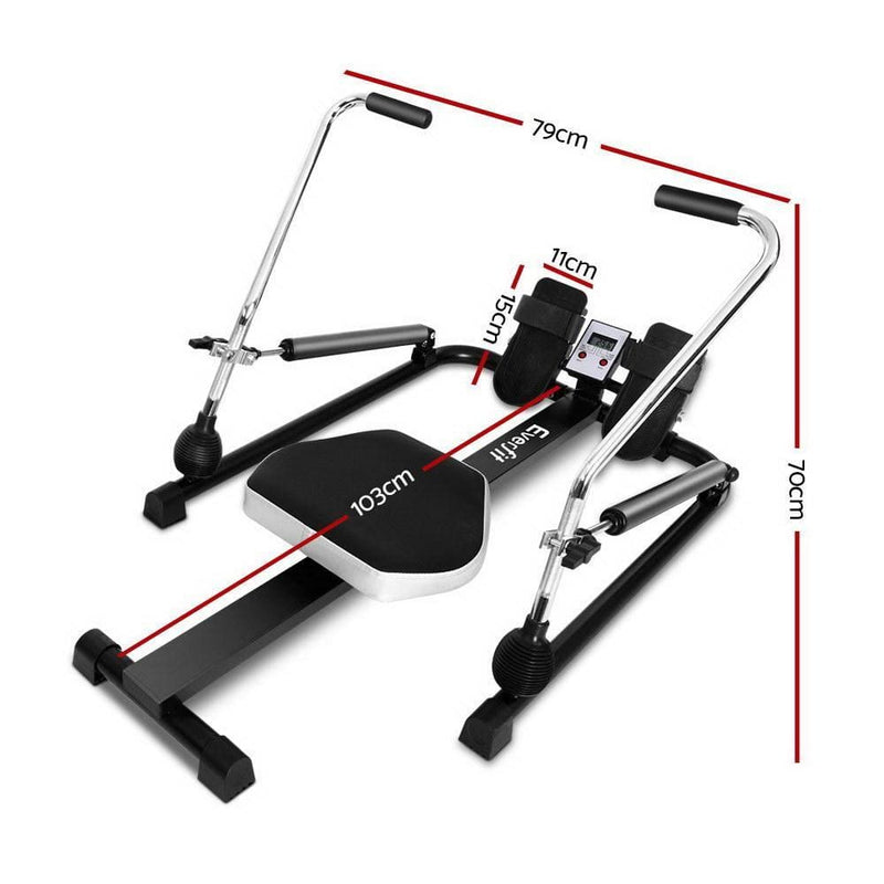 Everfit Rowing Exercise Machine Rower Hydraulic Resistance 