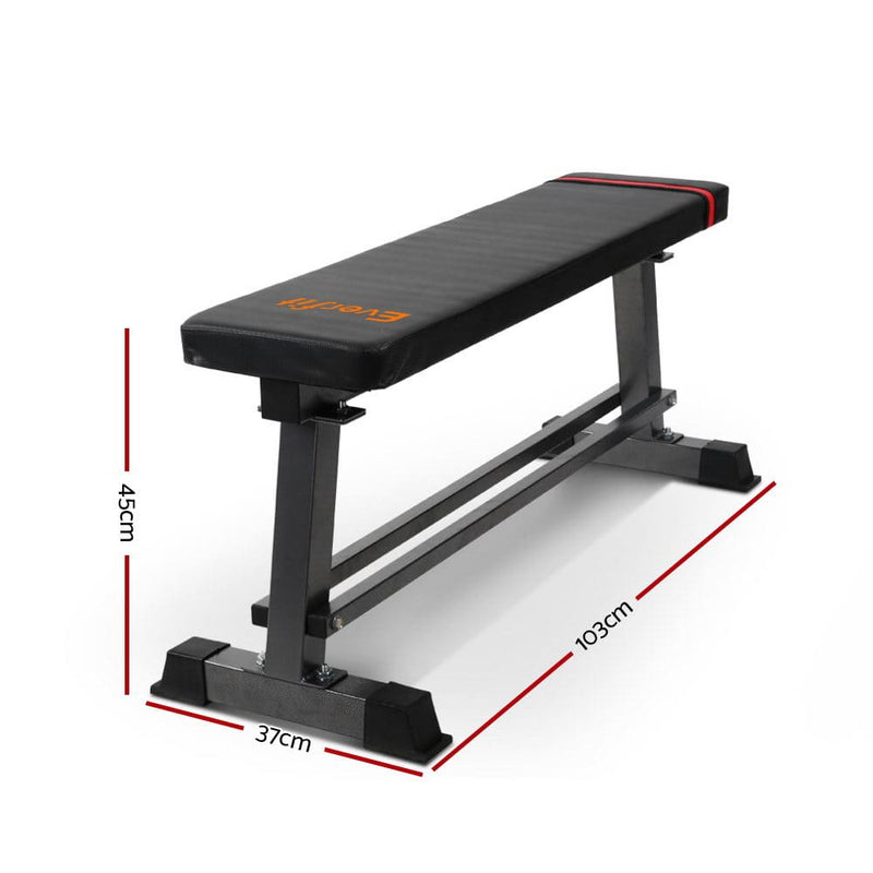 Everfit Weight Bench Flat Multi-Station Home Gym Squat Press