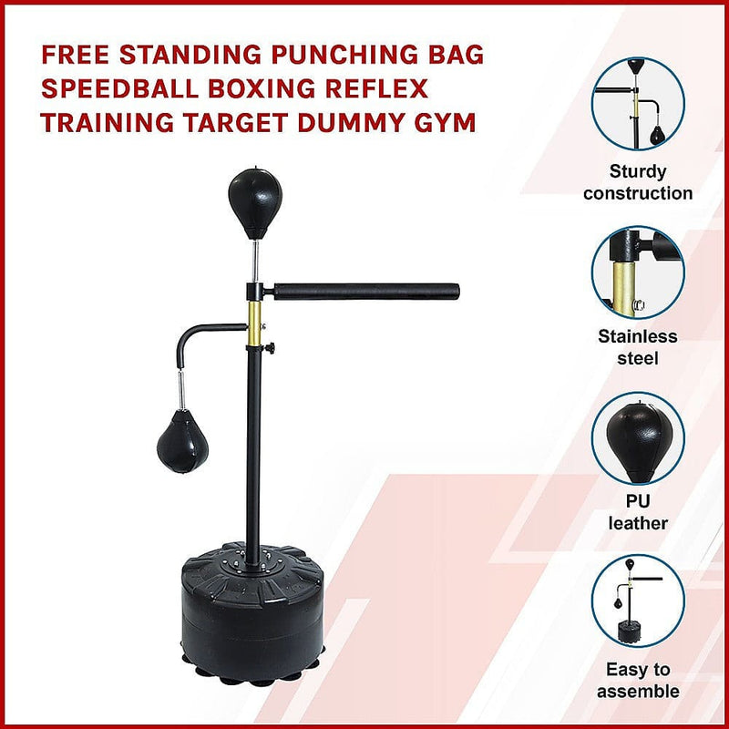 Free Standing Punching Bag Speedball Boxing Reflex Training 