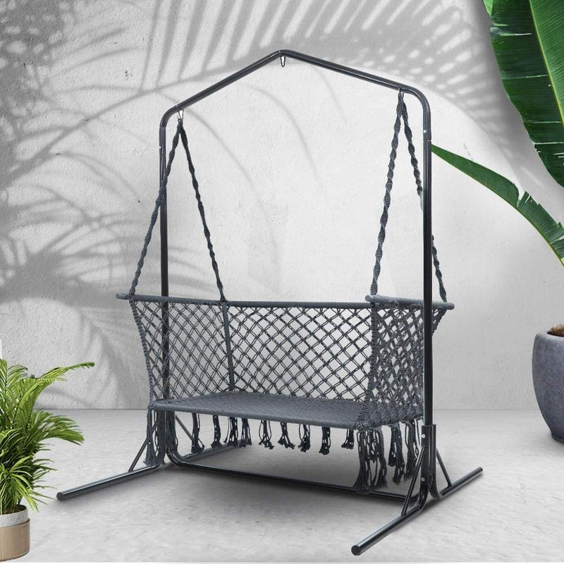 Gardeon Outdoor Swing Hammock Chair with Stand Frame 2 
