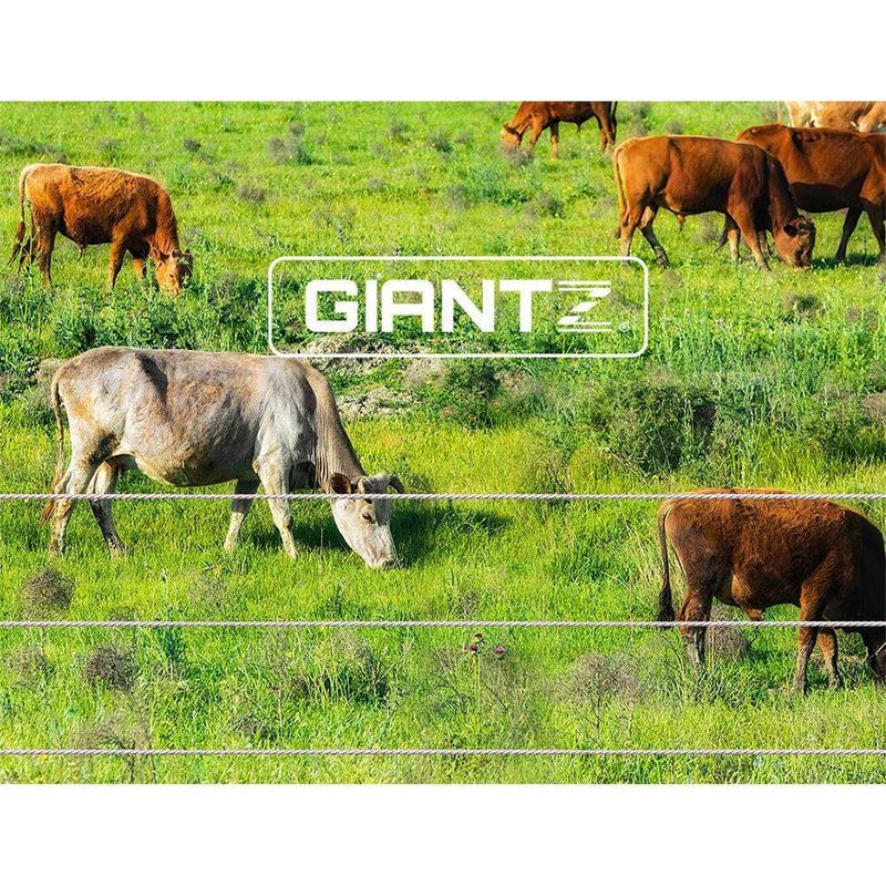 Giantz 2000M Polywire Roll Electric Fence Energiser 