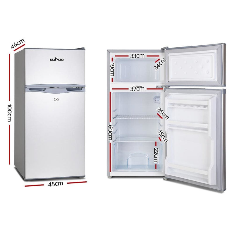 Glacio 100L Portable Fridge Bar Freezer Cooler Upright 