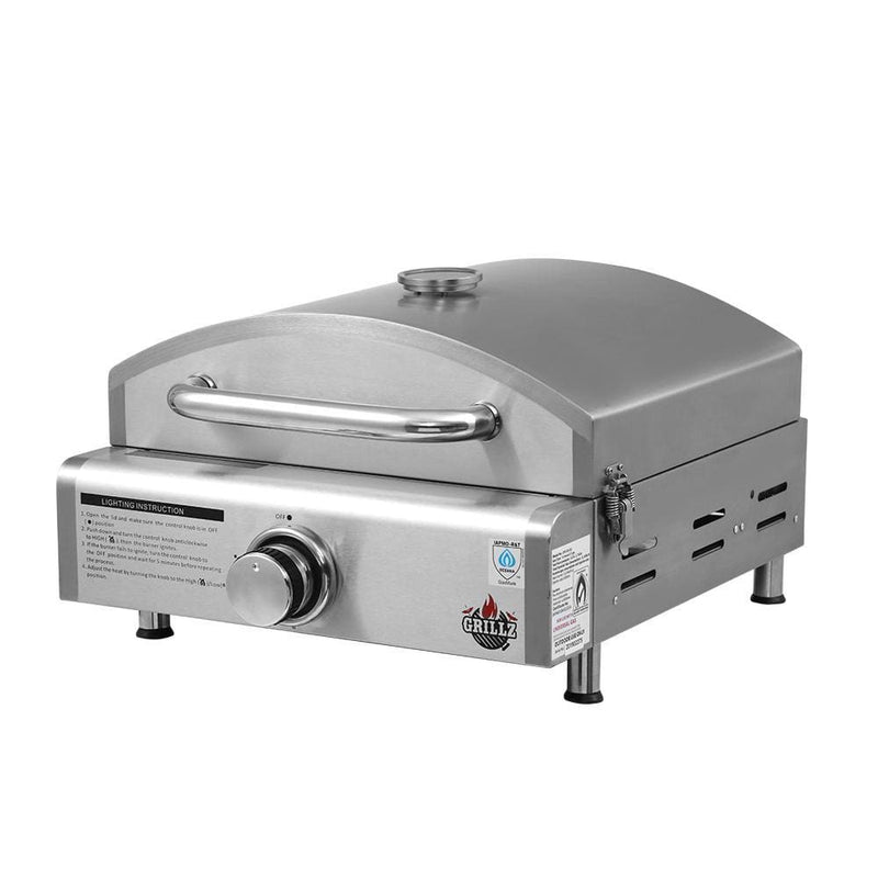 Grillz Portable Gas Oven Camping Cooking LPG Grill Pizza 