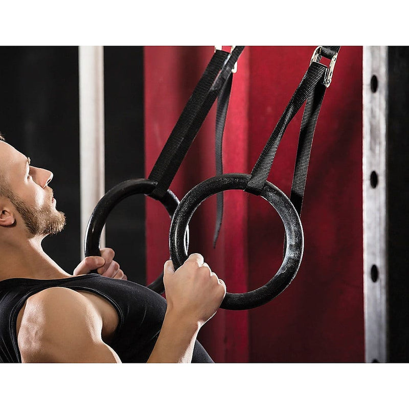 Gym Rings Hoop Gymnastic Exercise Training Fit - Sports & 