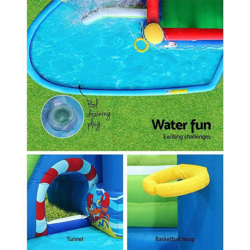 Happy Hop Inflatable Water Jumping Castle Bouncer Kid Toy 