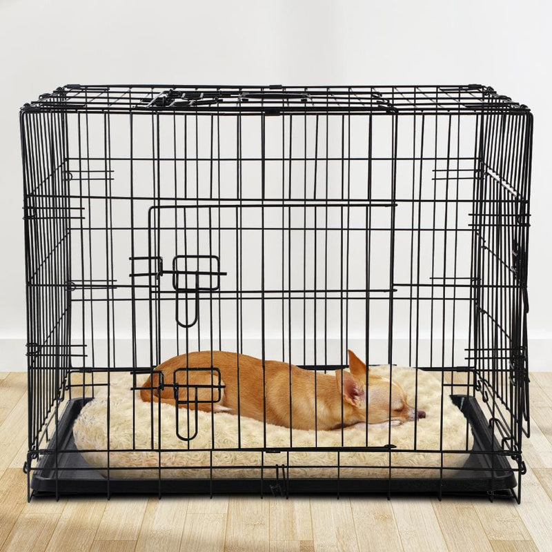 i.Pet 30inch Pet Cage - Black - Pet Care > Dog Supplies