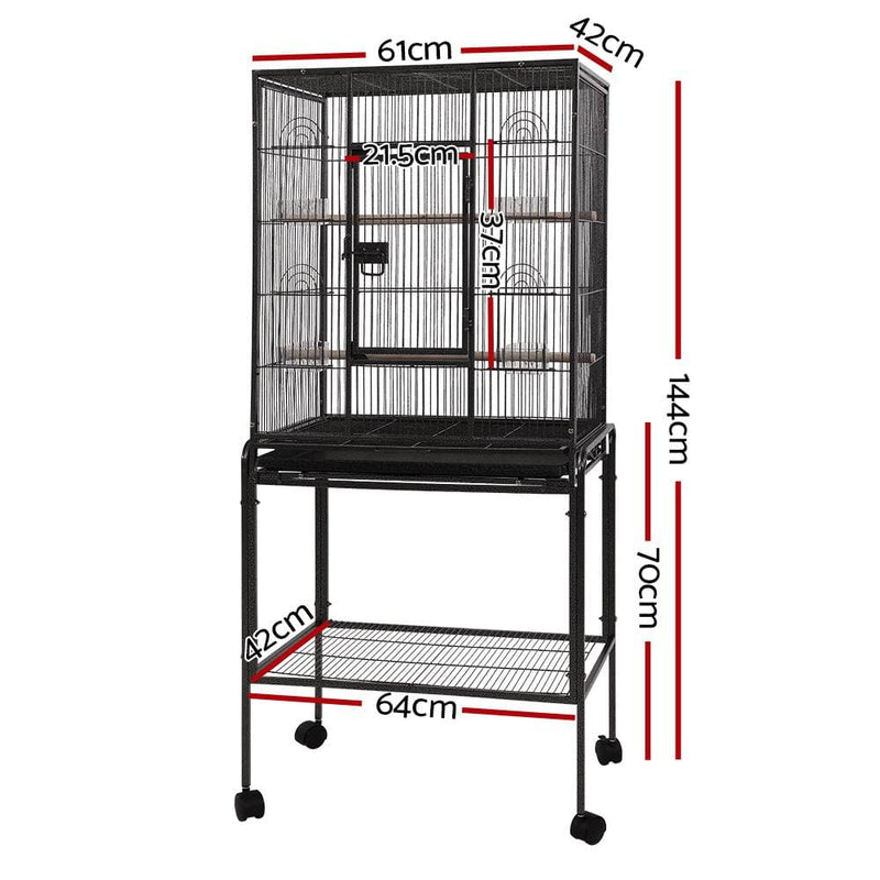 i.Pet Bird Cage Pet Cages Aviary 144CM Large Travel Stand 