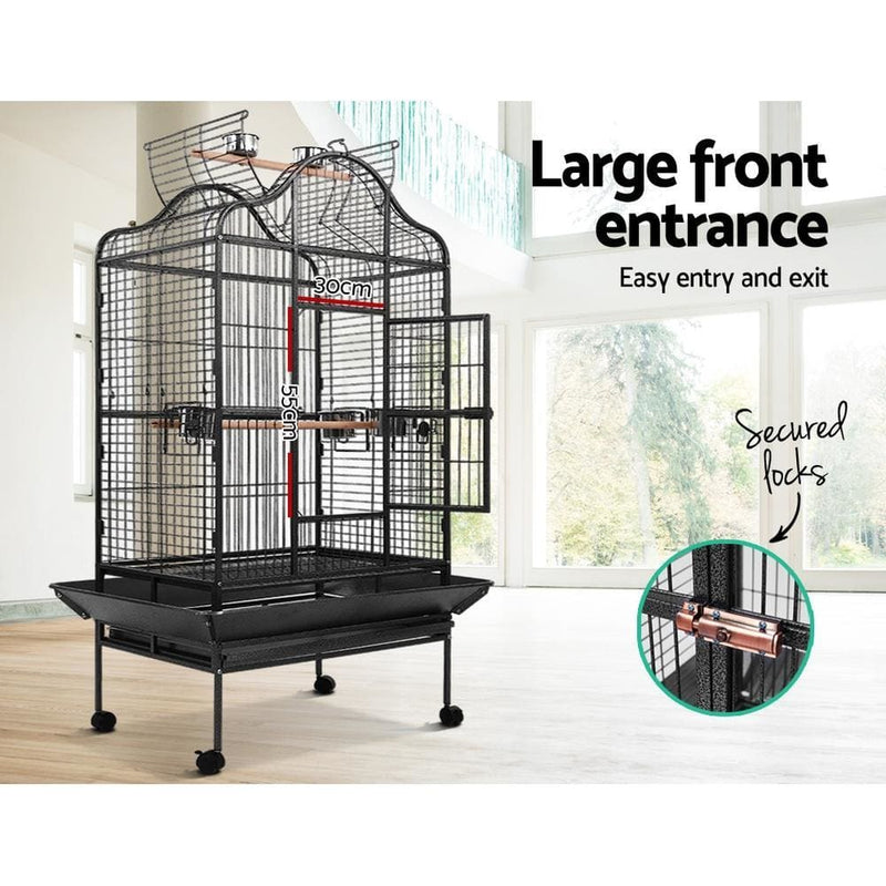 i.Pet Bird Cage Pet Cages Aviary 168CM Large Travel Stand 