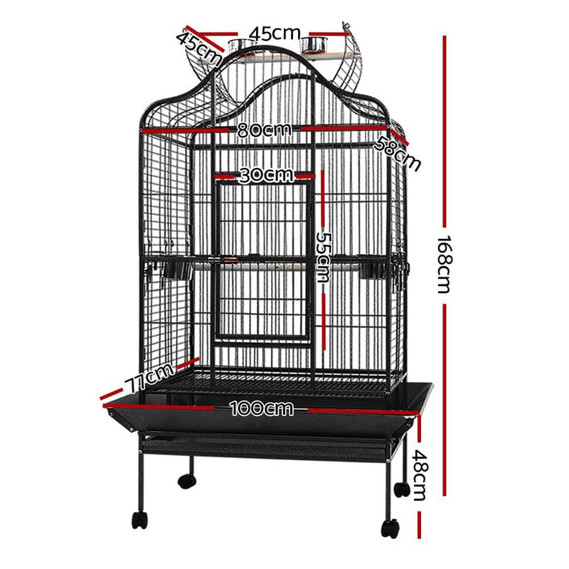 i.Pet Bird Cage Pet Cages Aviary 168CM Large Travel Stand 