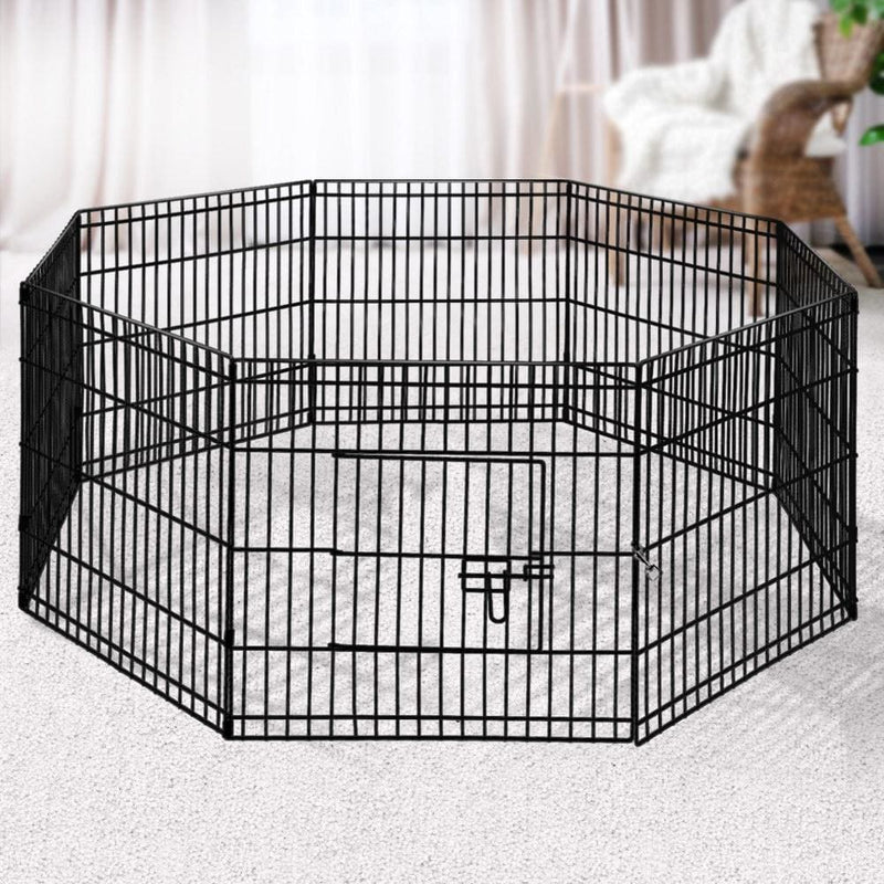 i.Pet 2X24 8 Panel Pet Dog Playpen Puppy Exercise Cage 