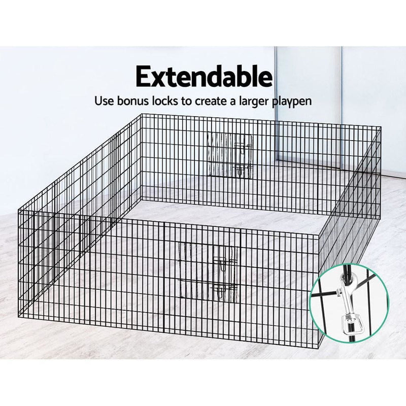 i.Pet 36 8 Panel Pet Dog Playpen Puppy Exercise Cage 