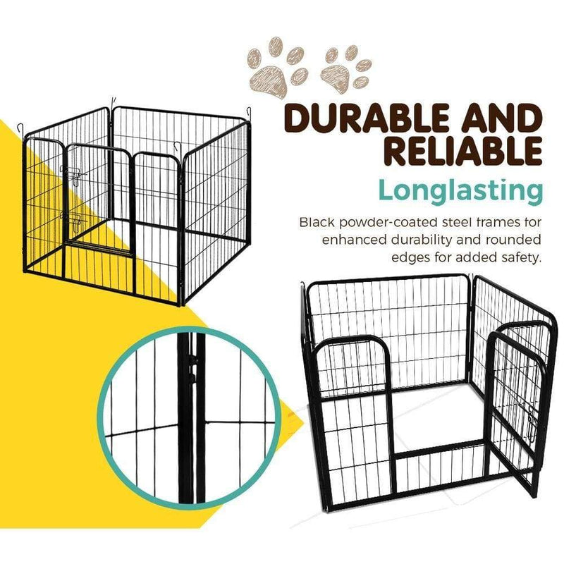 i.Pet 8 Panel Pet Dog Playpen Puppy Exercise Cage Enclosure 
