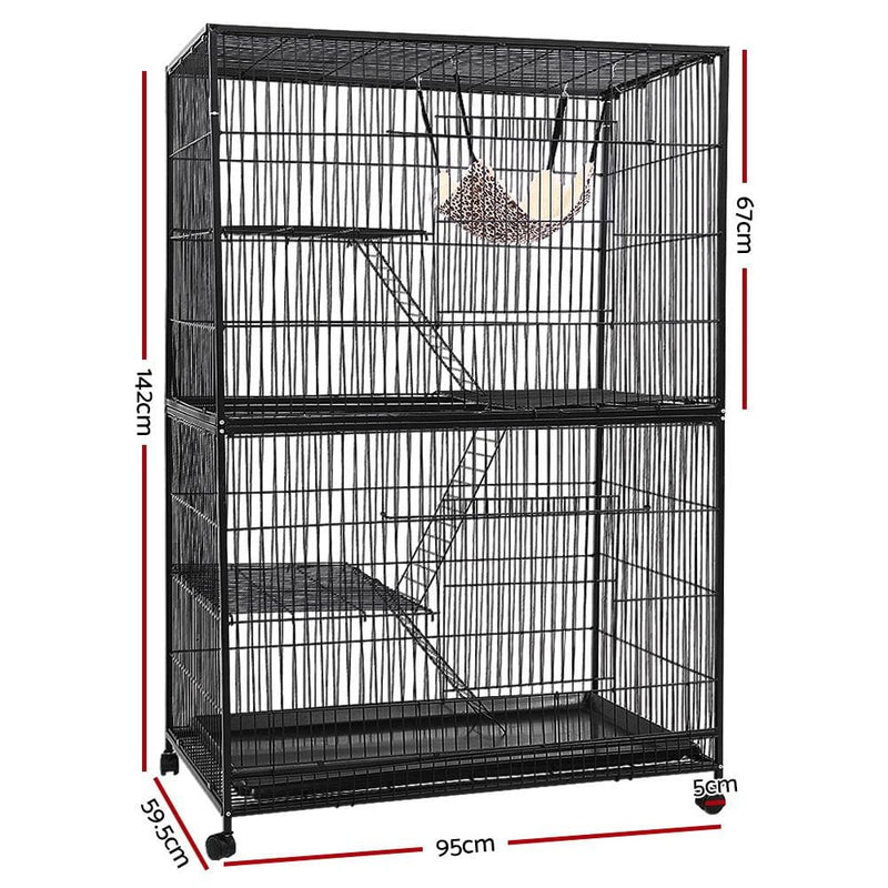 i.Pet 4 Level Rabbit Cage Bird Ferret Parrot Aviary Cat 