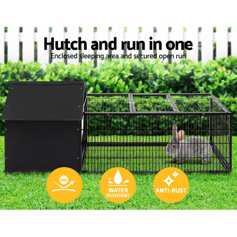 i.Pet Rabbit Cage Hutch Cages Indoor Outdoor Hamster 
