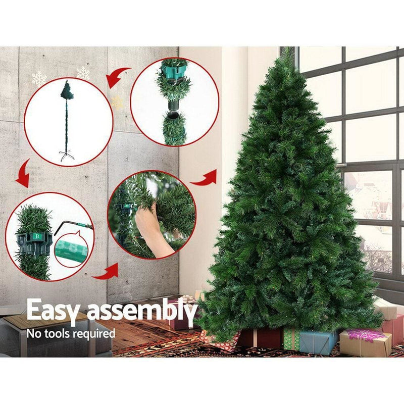 ingle Jollys Christmas Tree 1.8M 6FT Xmas Decoration Green 