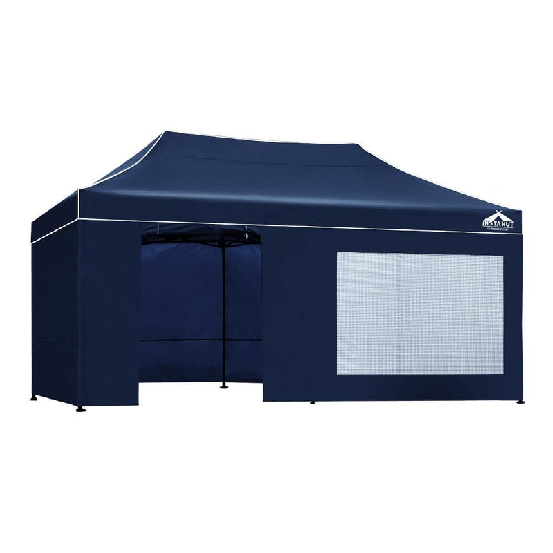 Instahut Gazebo Pop Up Marquee 3x6m Folding Wedding Tent 