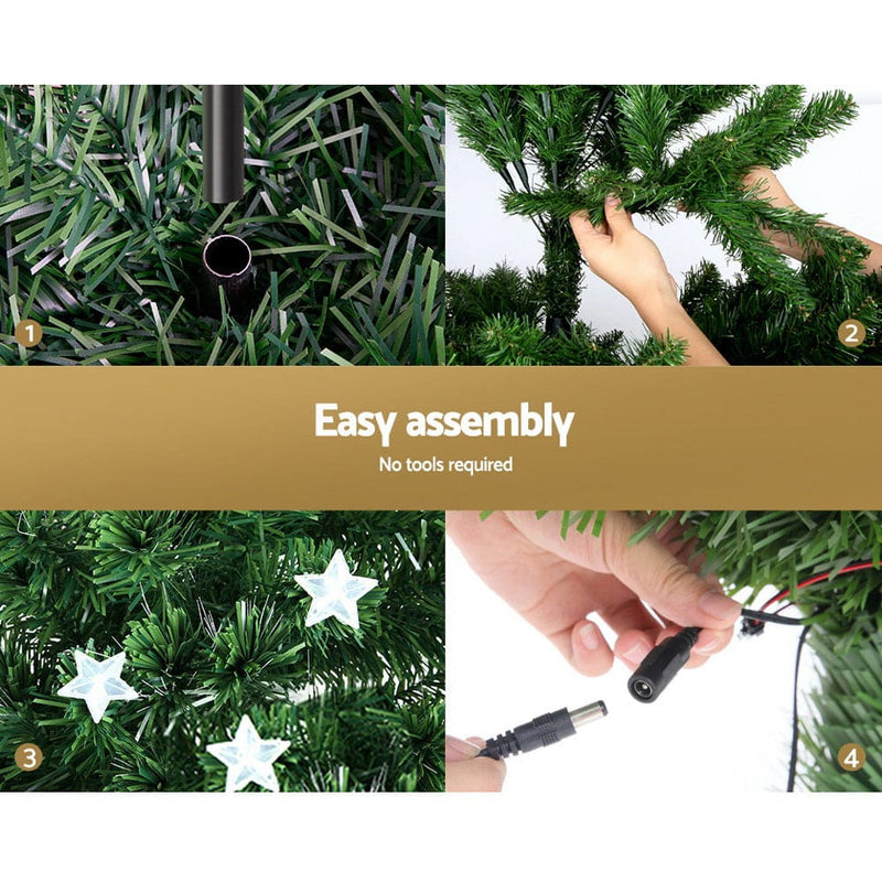 Jingle Jollys 1.5M 5FT LED Christmas Tree Xmas Optic Fiber 