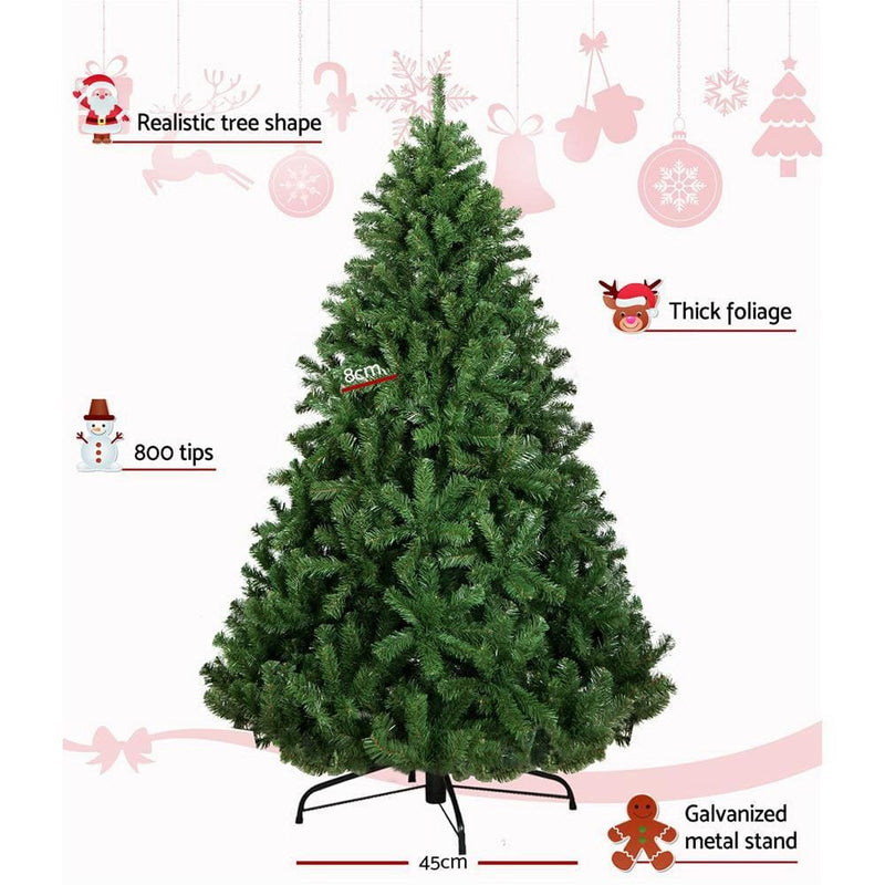Jingle Jollys 1.8M 6FT Christmas Tree Xmas Decoration Green 