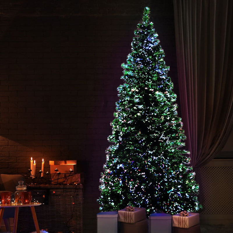 Jingle Jollys 2.1M 7FT LED Christmas Tree Optic Fiber Xmas 