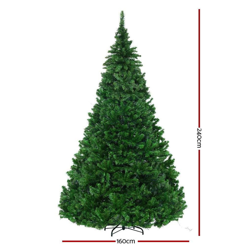 Jingle Jollys 2.4M 8FT Christmas Tree Xmas 3190 LED Lights 