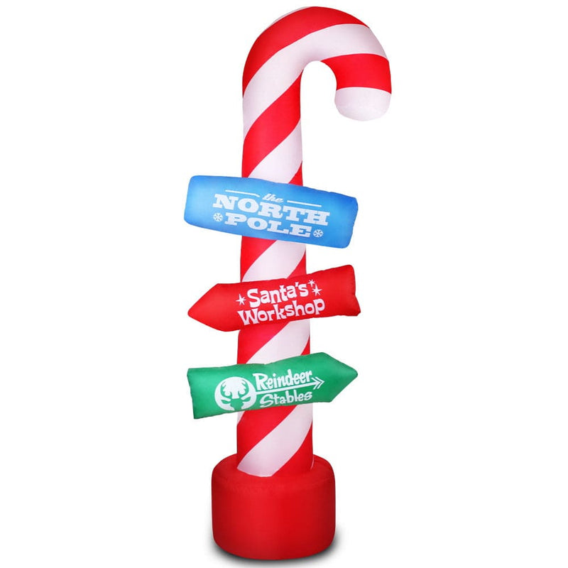 Jingle Jollys 2.4M Christmas Inflatable Santa Guide Candy 