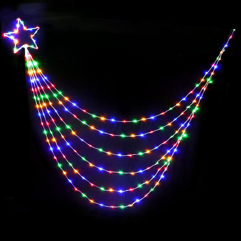 Jingle Jollys 3M Christmas Curtain Fairy Lights String 480 