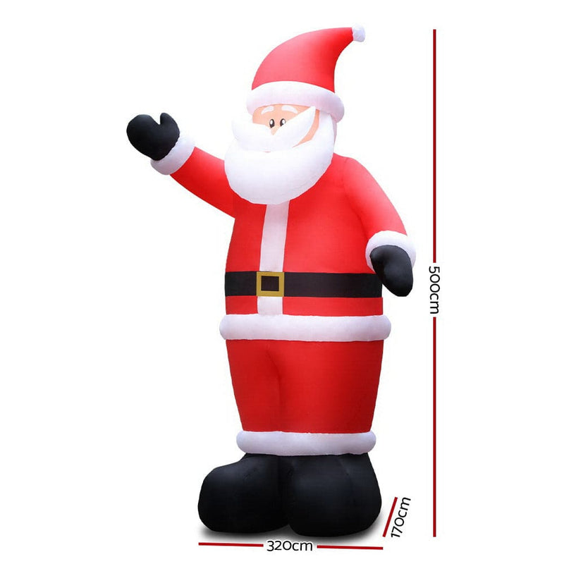 Jingle Jollys 5M Christmas Inflatable Santa Decorations 