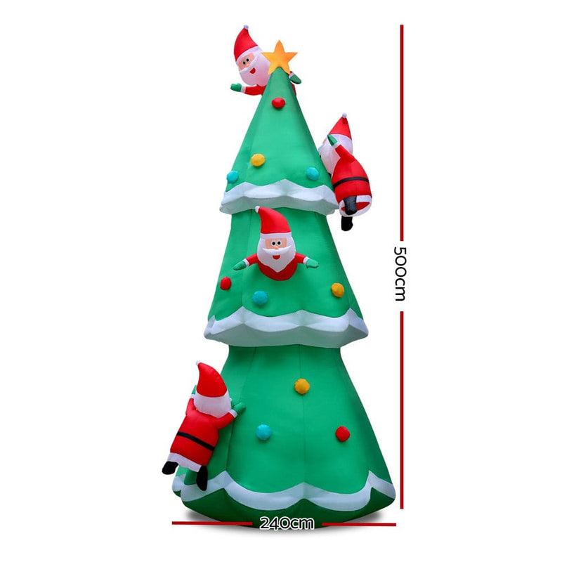Jingle Jollys 5M Christmas Inflatable Santa on Christmas 