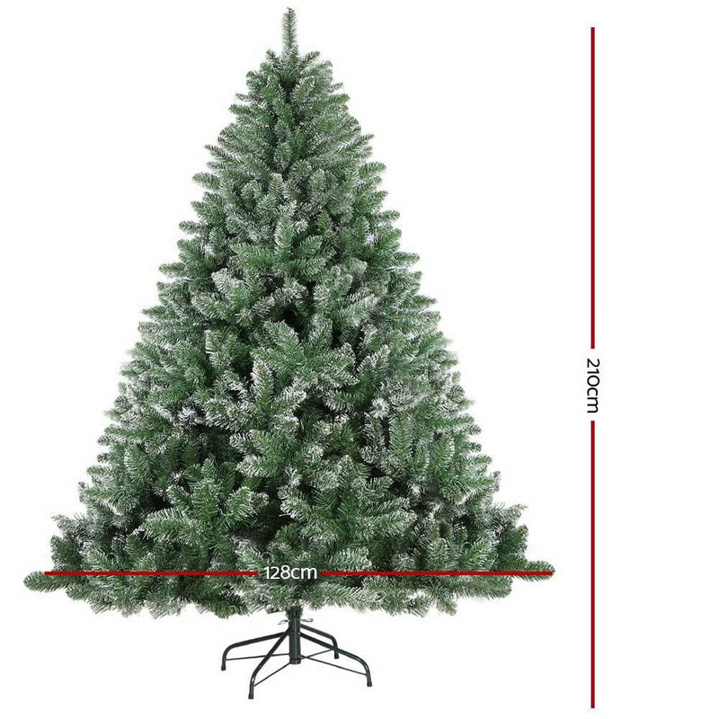 Jingle Jollys 7FT Snow Tips Christmas Tree - Occasions > 