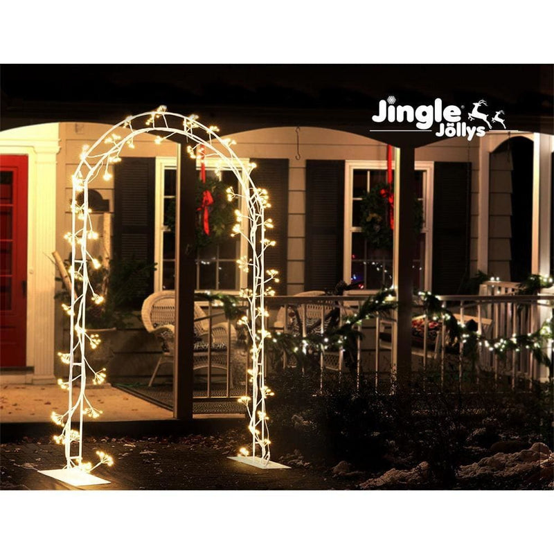 Jingle Jollys Christmas Motif Lights LED Metal Archway 