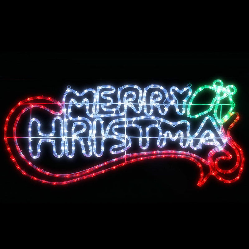 Jingle Jollys Christmas Motif Lights LED Rope Merry Xmas 