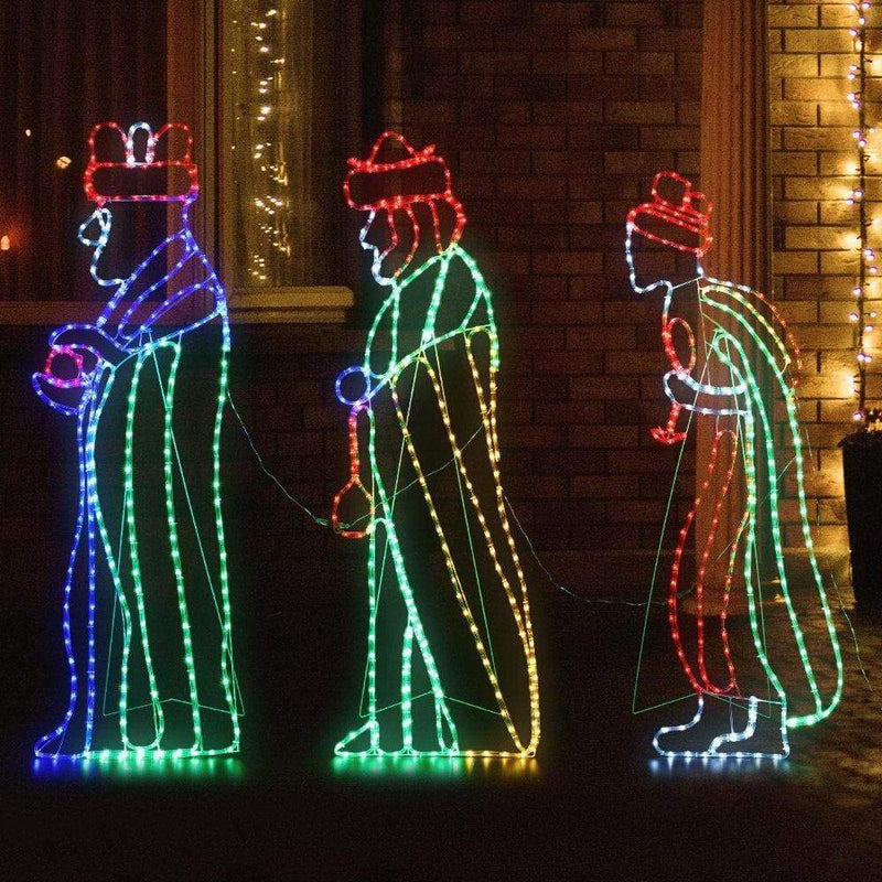 Jingle Jollys Christmas Motif Lights LED Saint Waterproof 