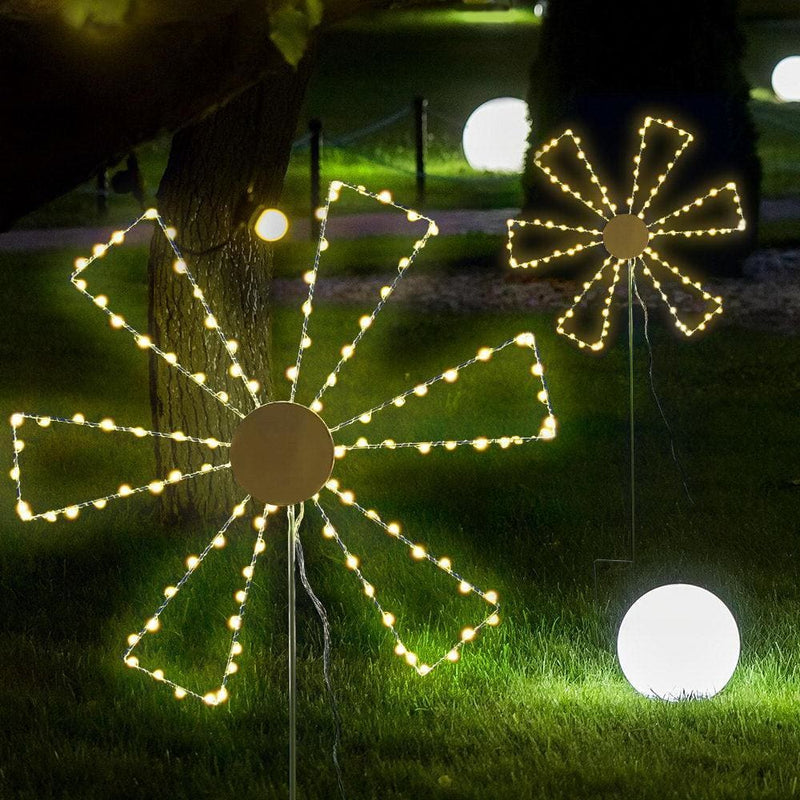Jingle Jollys Christmas Motif Lights LED Spinner Windmill 