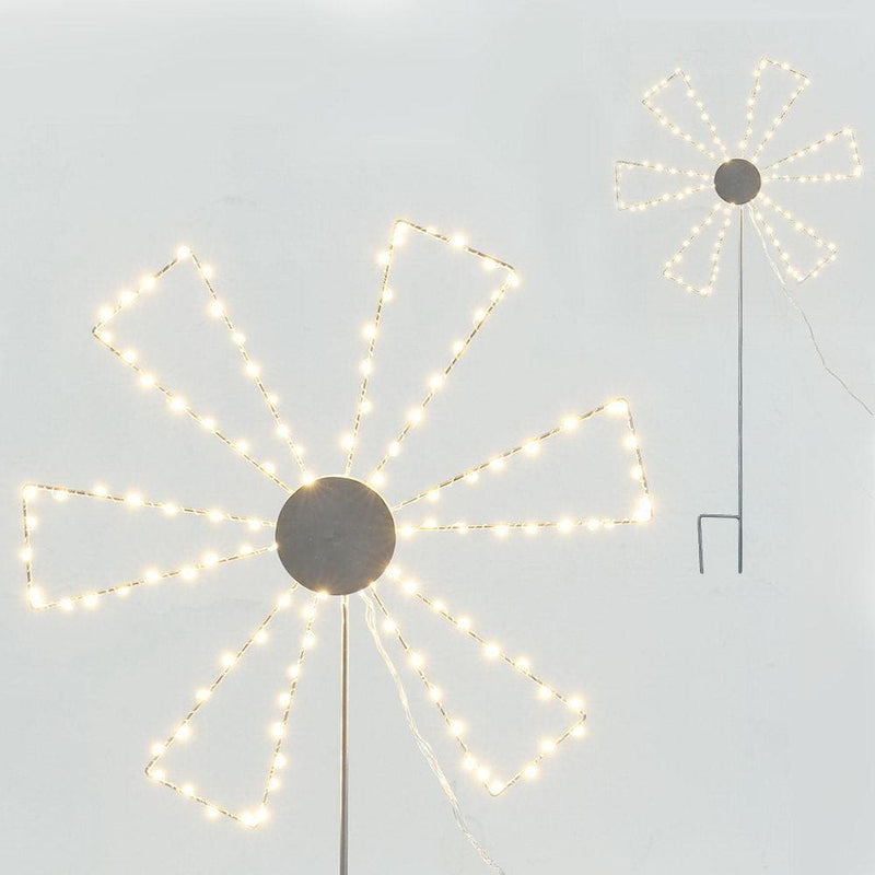 Jingle Jollys Christmas Motif Lights LED Spinner Windmill 