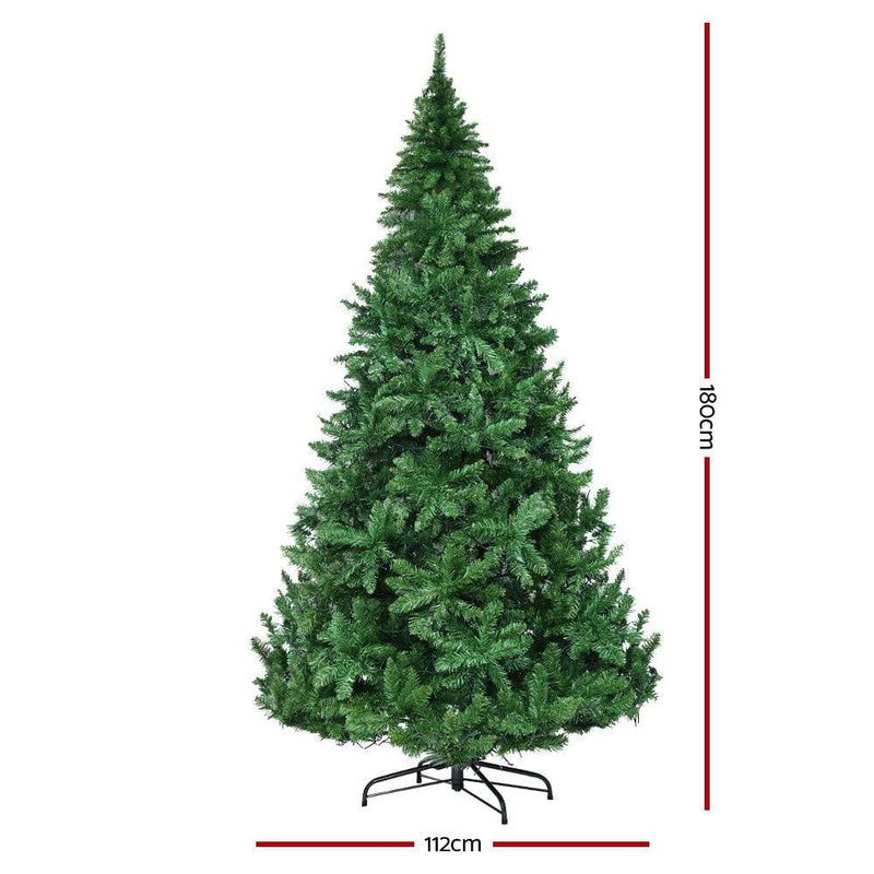 Jingle Jollys 1.8M 6FT Christmas Tree 874 LED Lights 874 