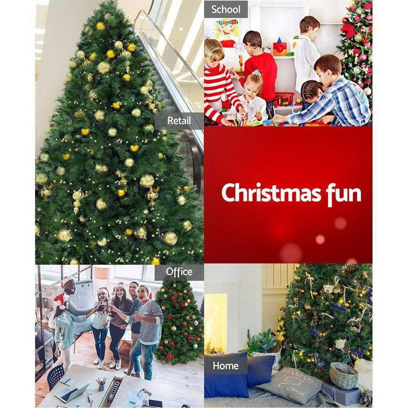 Jingle Jollys Christmas Tree 2.1M 6FT Xmas Decoration Green 