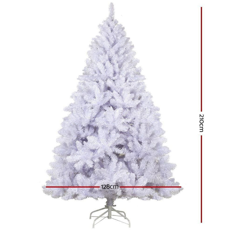 Jingle Jolly’s White Christmas Tree Xmas Decorations Home 